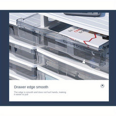 Cosmetics Sundries Transparent Drawer Organizer Desktop Storage Box