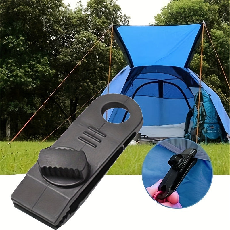 10pcs Heavy Duty Tarpaulin Clips with Clips & Buckles for Camping Tent