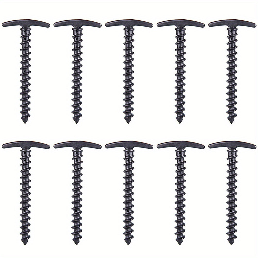 16pcs Camping Stakes and Screw Stakes Lightweight Tent Ground Nails