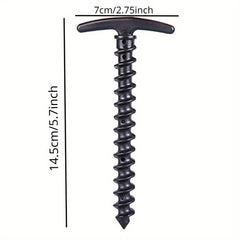 16pcs Camping Stakes and Screw Stakes Lightweight Tent Ground Nails