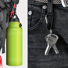 6pcs Aluminum Gourd Spring Buckle Multifunctional Keychain