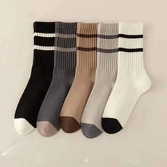 5 Pairs Cotton Deodorant Sweat Wicking Sport Socks for Men
