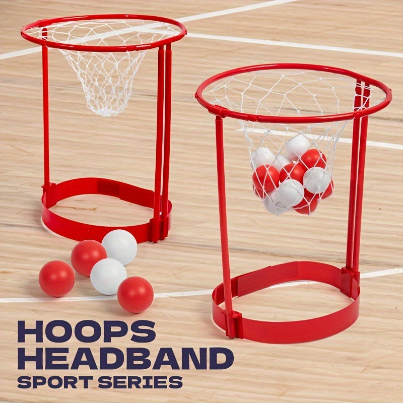 Adjustable Head Hoop Basketball Game with 20 Balls