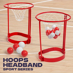 Adjustable Head Hoop Basketball Game with 20 Balls