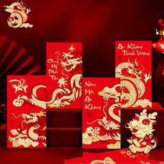 30pcs Dragon Lucky Money Envelopes for Chinese New Year & Spring