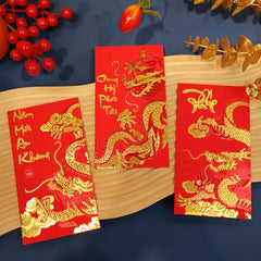30pcs Dragon Lucky Money Envelopes for Chinese New Year & Spring