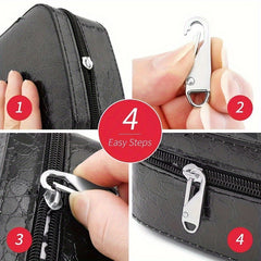 7pcs Zipper Slider Zipper Head Travel Bag Hanging Accessories