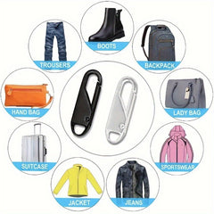 7pcs Zipper Slider Zipper Head Travel Bag Hanging Accessories