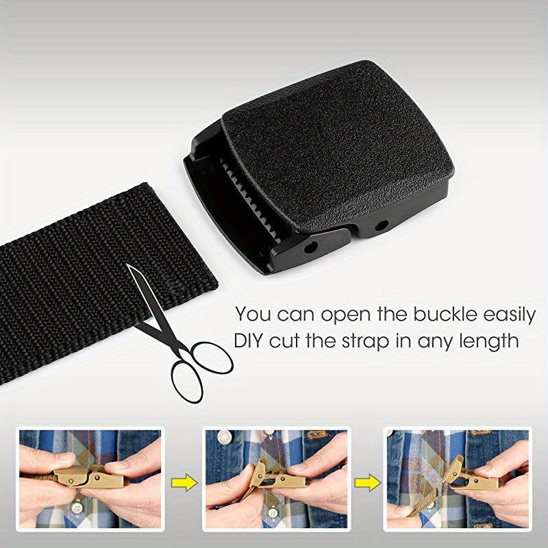 Men's Tactical Military Belt with Automatic Buckle