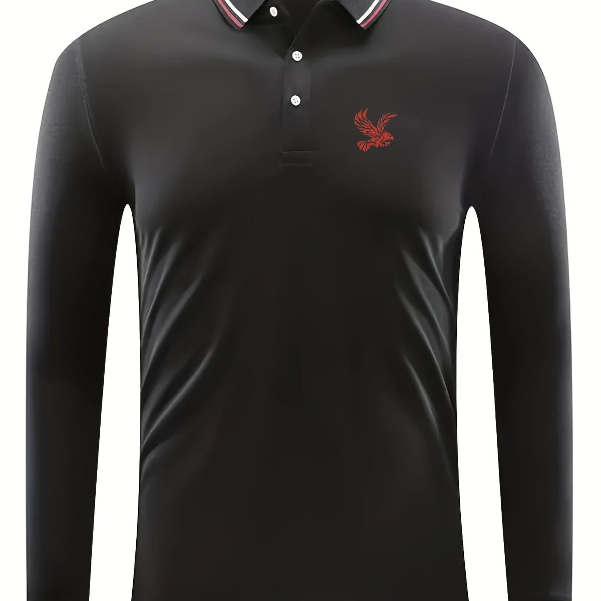 Eagle Pattern Men's Casual Long Sleeve Shirt