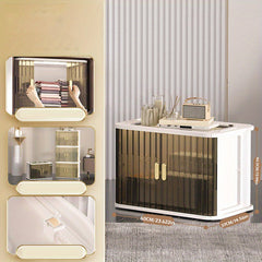 Foldable Storage Box Large Capacity Double Door Storage Bin
