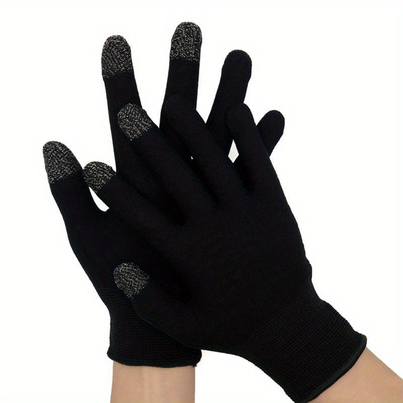 2pcs Touch Screen Game Gloves Anti-scratch Sweat Sensitive Figer Gloves