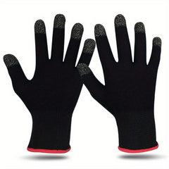 2pcs Touch Screen Game Gloves Anti-scratch Sweat Sensitive Figer Gloves