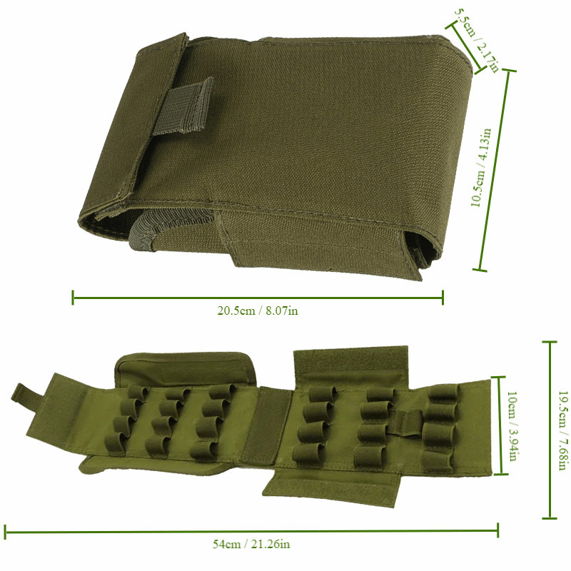 Outdoor Molle 25 Round 12GA Magazine Pouch Cartridge Holder