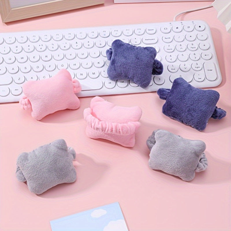 2pcs Mouse Pad Wrist Protector Small Pillow Office Staff Keyboard Typing