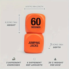 2pcs Fitness Decision Dices Workout Auxiliary Equipment