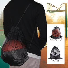 Multifunctional Soccer Training Bag Basketball Drawstring Backpack