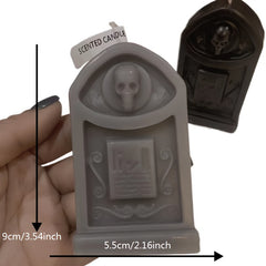 Skull Tombstone Candle for Camping, Hiking, and Parties
