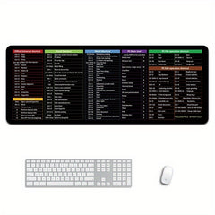 Office Software Shortcut Keys Mouse Pad Game Big Size Thick Keyboard Desk Pad