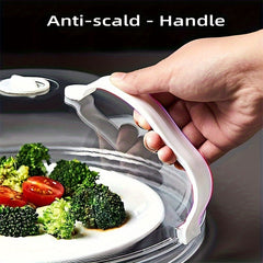 Microwave Oven Splash Proof Cover Transparent Glass