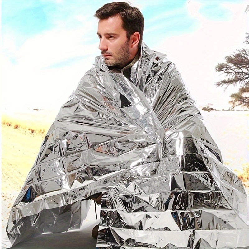 4pcs Emergency Thermal Blanket First Aid Aluminum Foil Blanket