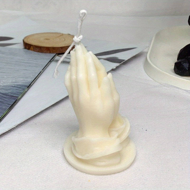 Prayer Shaped Scented Candle Table Photo Prop for Family Room Decoration