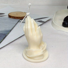 Prayer Shaped Scented Candle Table Photo Prop for Family Room Decoration