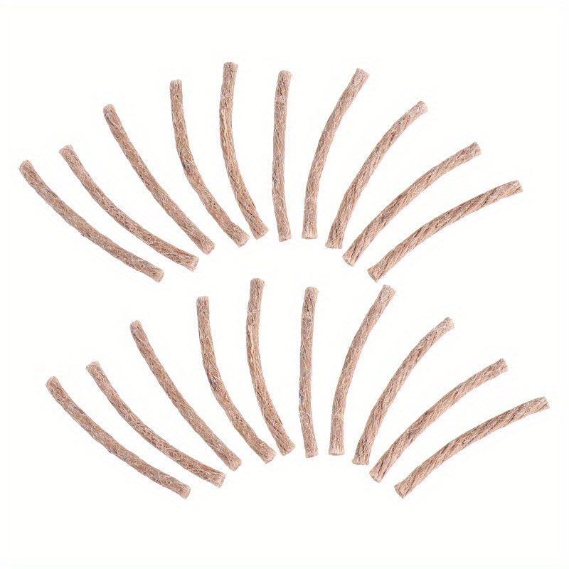 10pcs Natural Fire Starter Rope Wicks for Camping Survival Tool