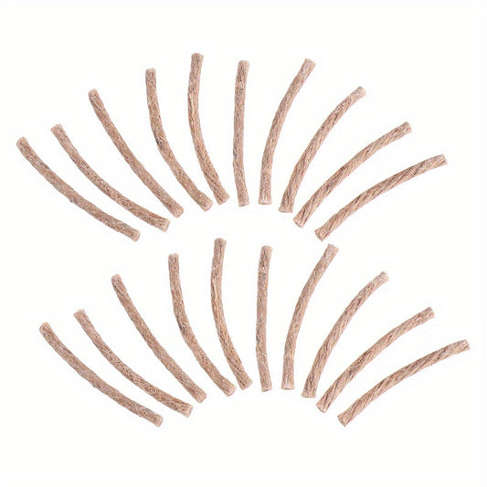 10pcs Natural Fire Starter Rope Wicks for Camping Survival Tool