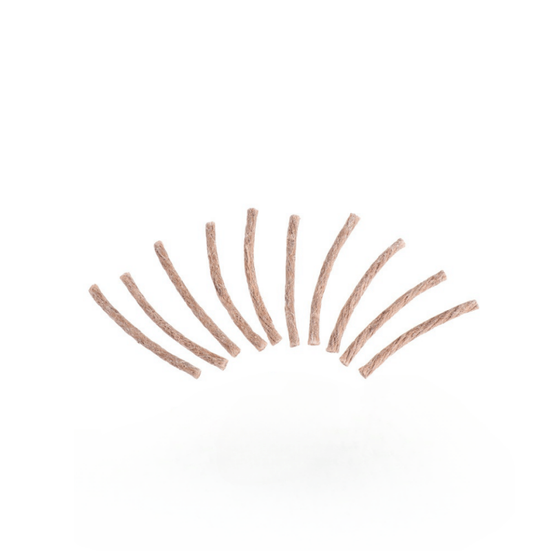 10pcs Natural Fire Starter Rope Wicks for Camping Survival Tool