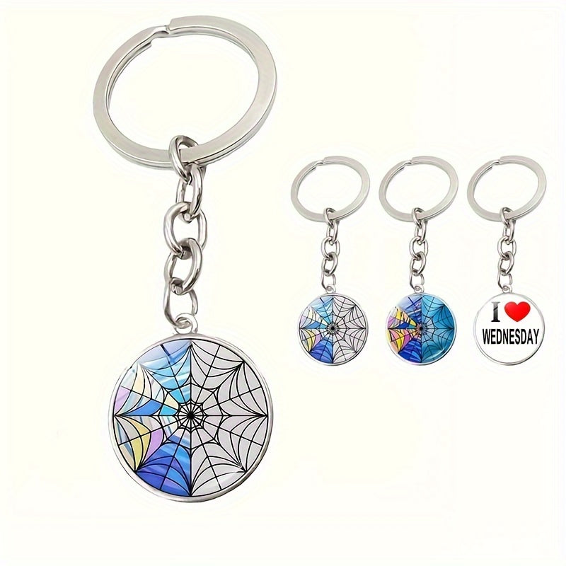 I Love Wednesday Keychain Gothic Key Ring Purse Bag Backpack Car Charm
