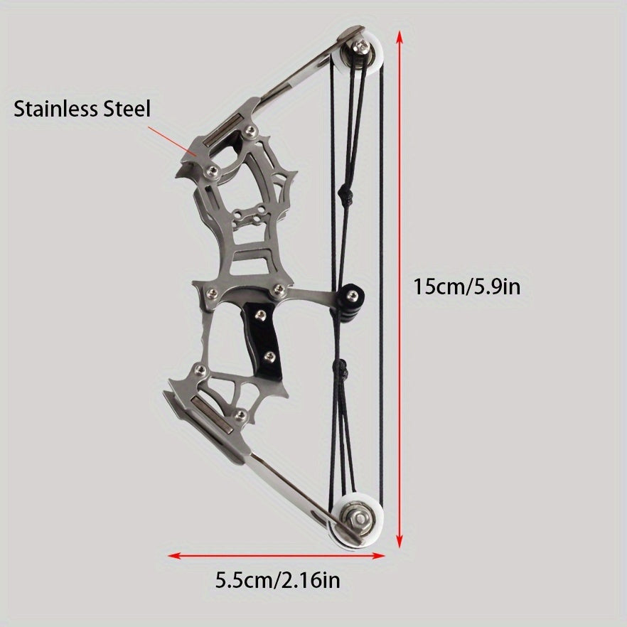 Mini Stainless Steel Bow Toy for Outdoor Activities