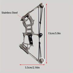 Mini Stainless Steel Bow Toy for Outdoor Activities