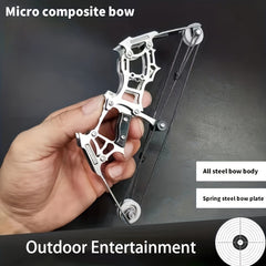 Mini Stainless Steel Bow Toy for Outdoor Activities
