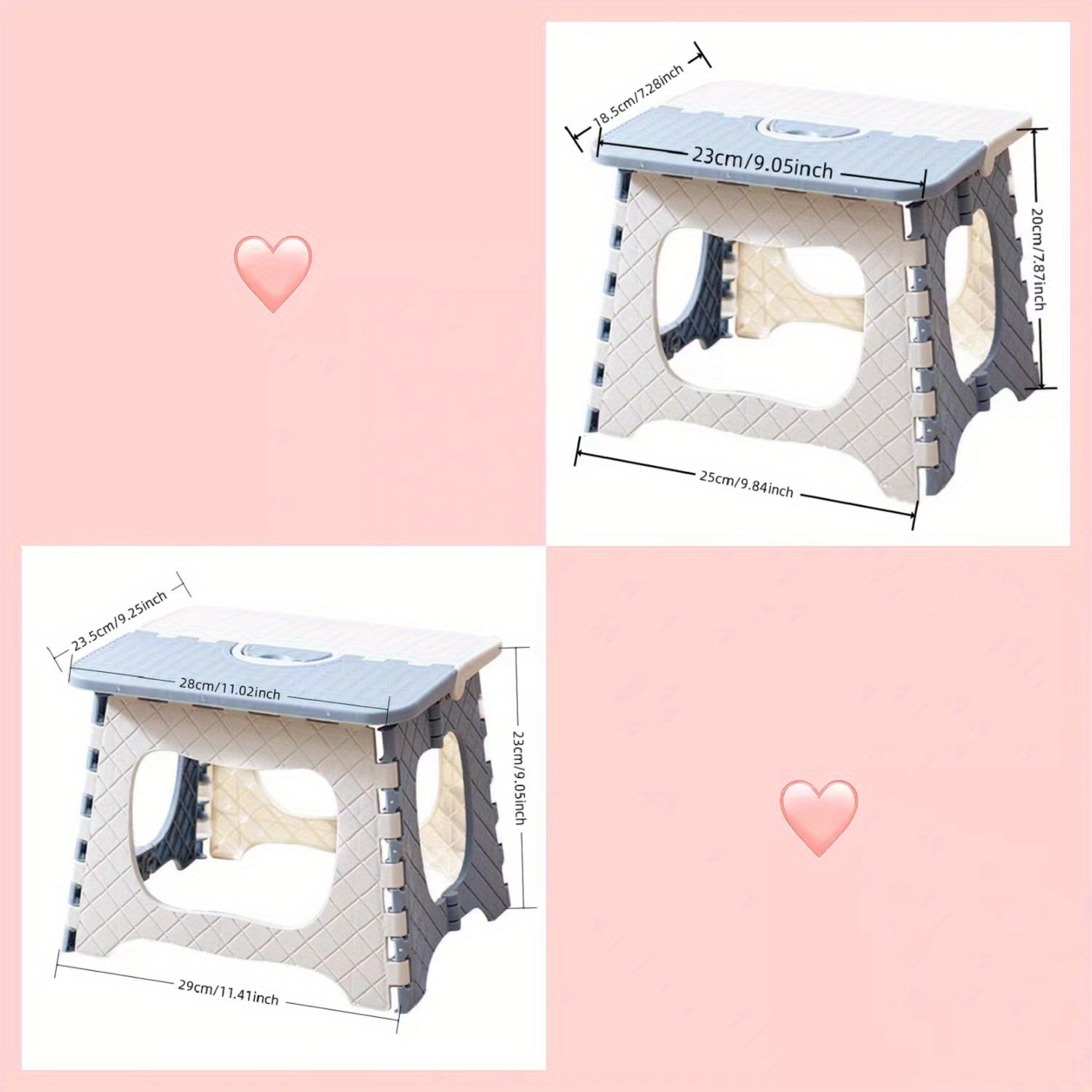 Plastic Folding Stool for Adults - Outdoor Portable Board Stool