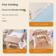 Plastic Folding Stool for Adults - Outdoor Portable Board Stool