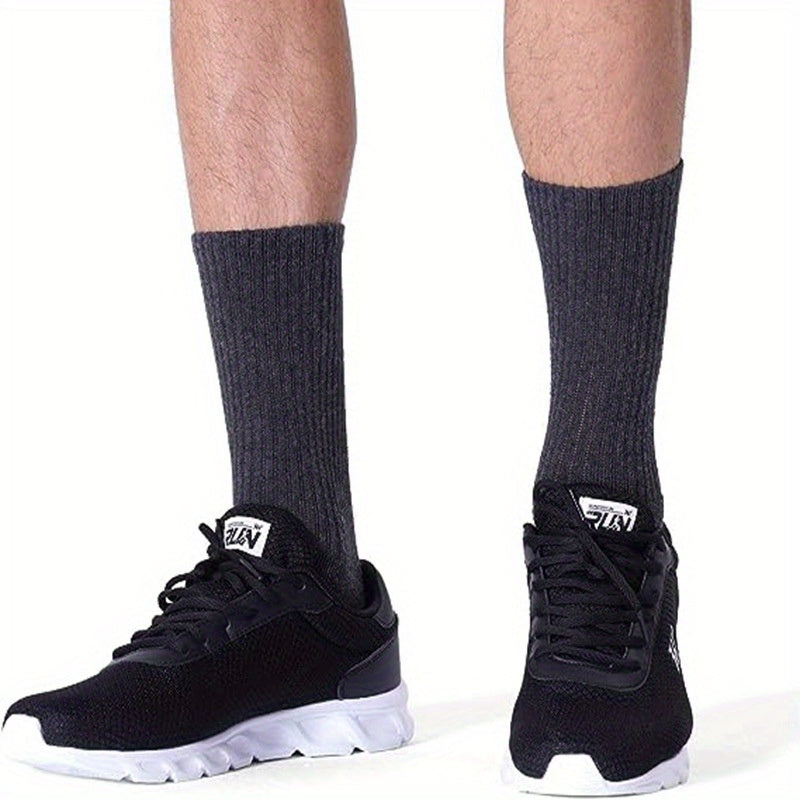Men's Sports Crew Socks for Running in Autumn & Winter