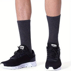 Men's Sports Crew Socks for Running in Autumn & Winter