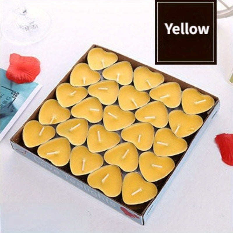 50pcs Heart Confessions Candle For Birthday Proposal