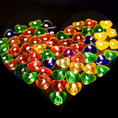 50pcs Heart Confessions Candle For Birthday Proposal