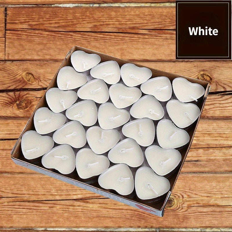 50pcs Heart Confessions Candle For Birthday Proposal