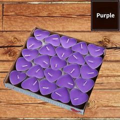 50pcs Heart Confessions Candle For Birthday Proposal