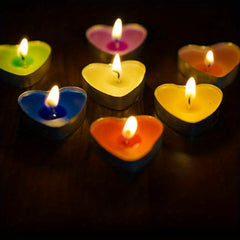 50pcs Heart Confessions Candle For Birthday Proposal