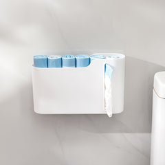 Wall Mounted Trash Bag Dispenser for Home and Office Storage