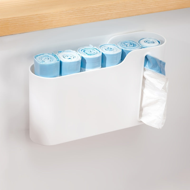Wall Mounted Trash Bag Dispenser for Home and Office Storage