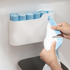 Wall Mounted Trash Bag Dispenser for Home and Office Storage