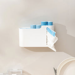 Wall Mounted Trash Bag Dispenser for Home and Office Storage