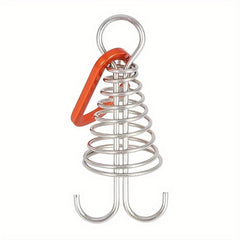 5pcs Stainless Steel Tent Ground Anchor Pegs with Springs