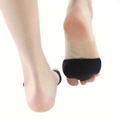 2 Pieces 3 Hole SEBS Cloth Forefoot Pad Women High Heels Half Size Pads