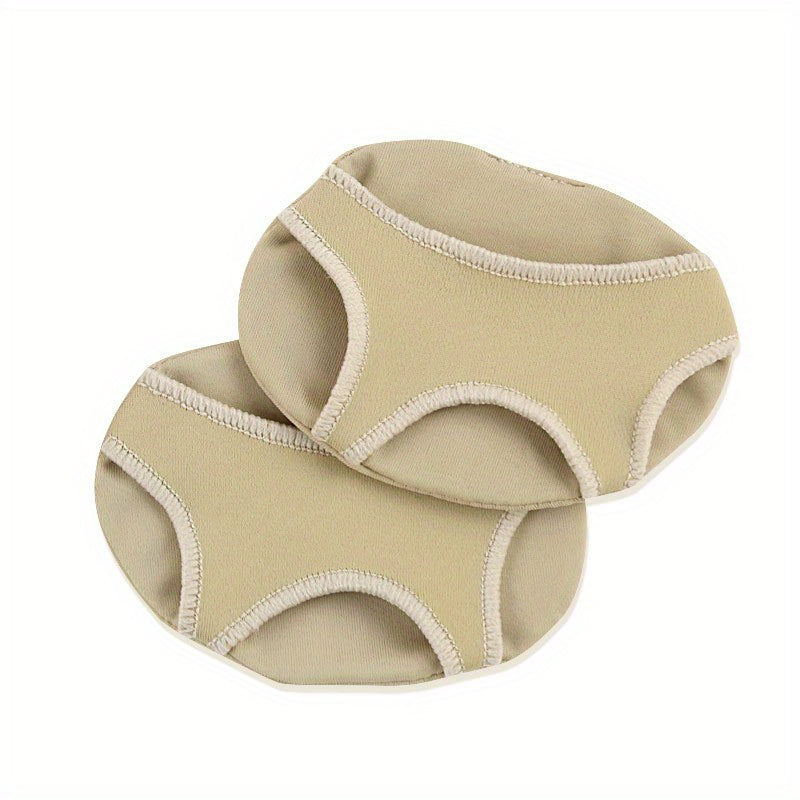 2 Pieces 3 Hole SEBS Cloth Forefoot Pad Women High Heels Half Size Pads